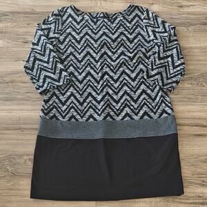 EUC Chevron Colorblock Dress